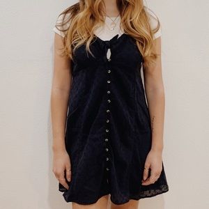 Blue baby doll dress